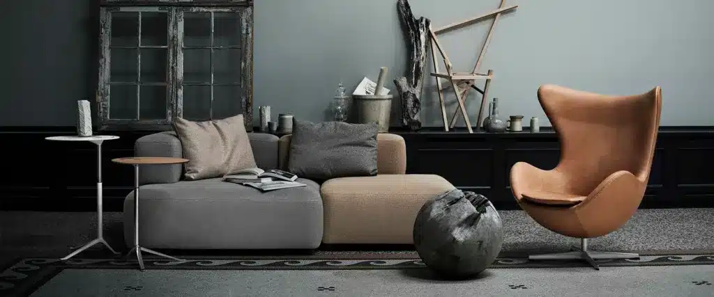 Egg Chair and Ottoman Replica