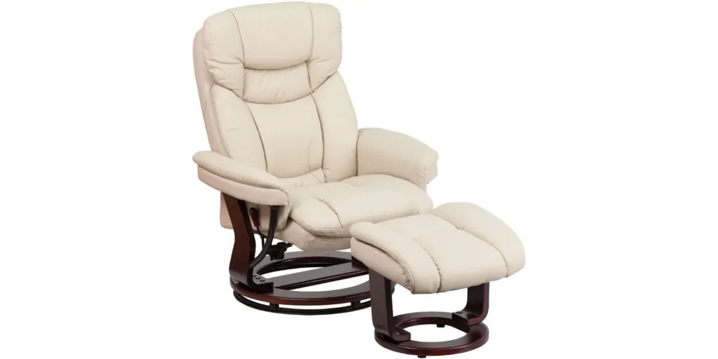 2. Flash Furniture Recliner Chair with Ottoman