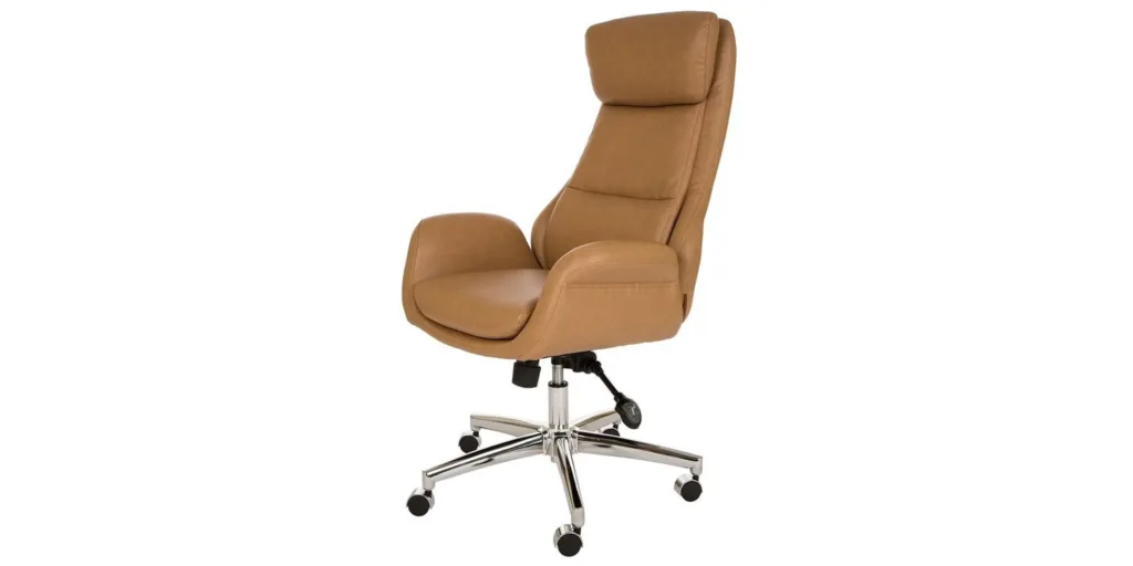2. Harkness Faux Leather Executive Chair
