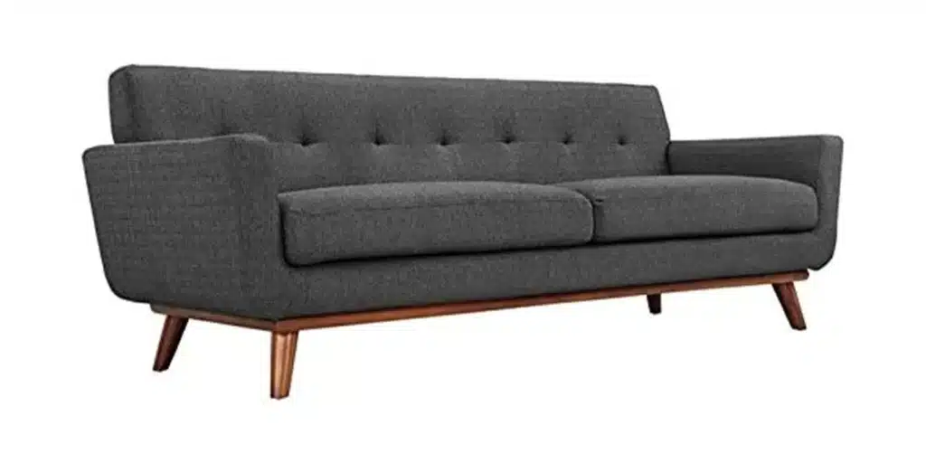 3. Engage Mid-Century Modern Upholstered Fabric Sofa