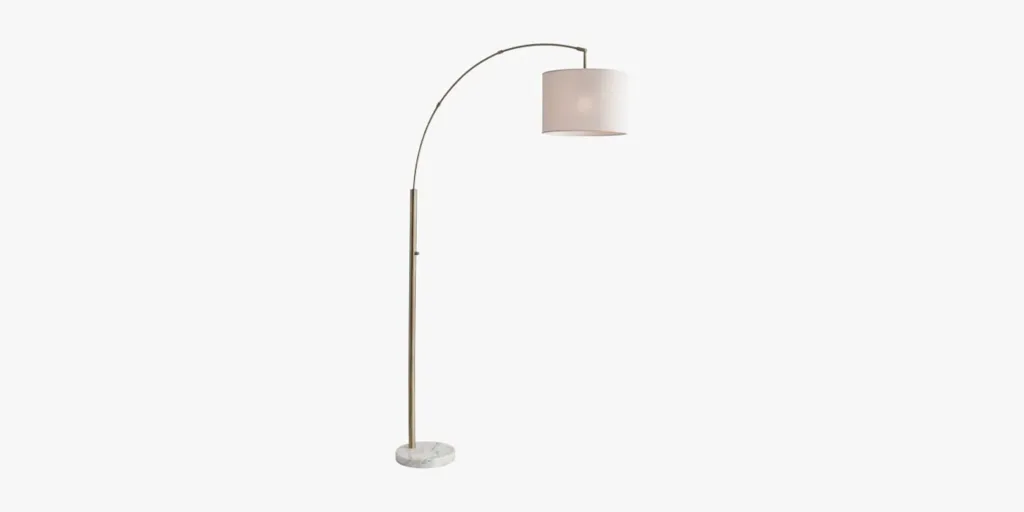5. Locke Marble Arc Floor Lamp