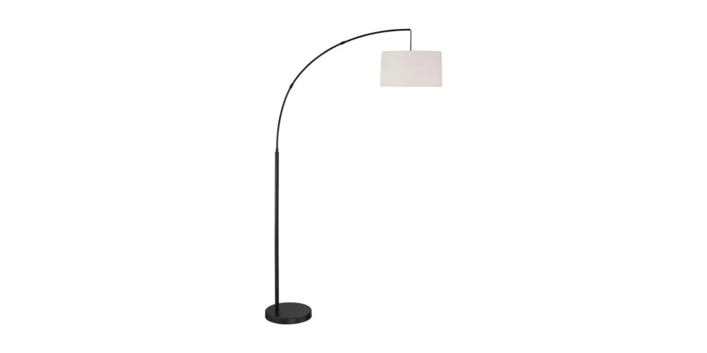 Cora Modern Black Arc Floor Lamp