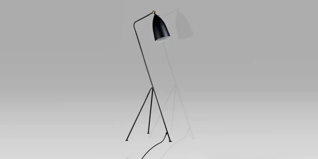 France & Son Mid-Century Grasshopper Floor Lamp