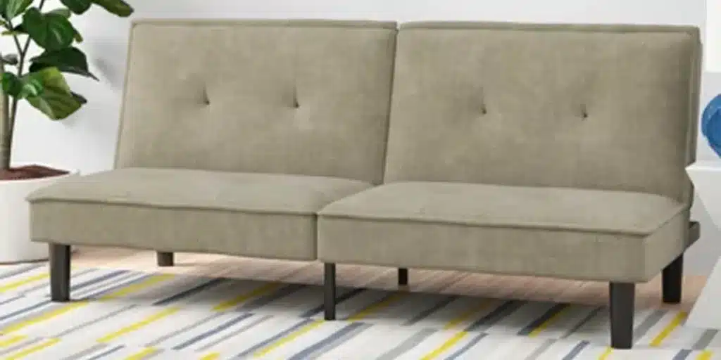 Full 70.5” Wide Linen Convertible Sofa