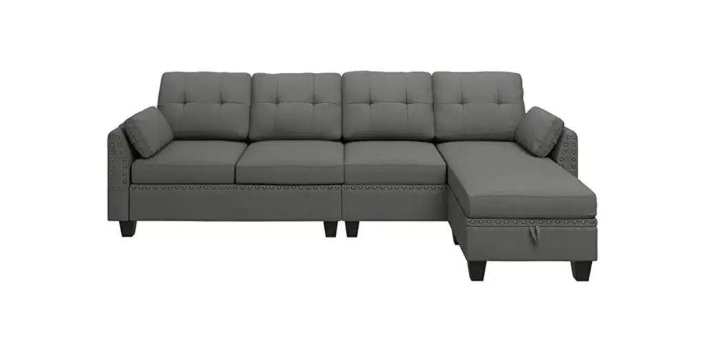 Honbay Reversible Sectional Sofa Couch