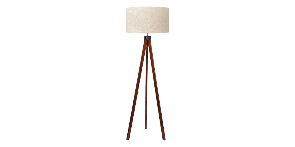 LEPOWER Wood Tripod Floor Lamp