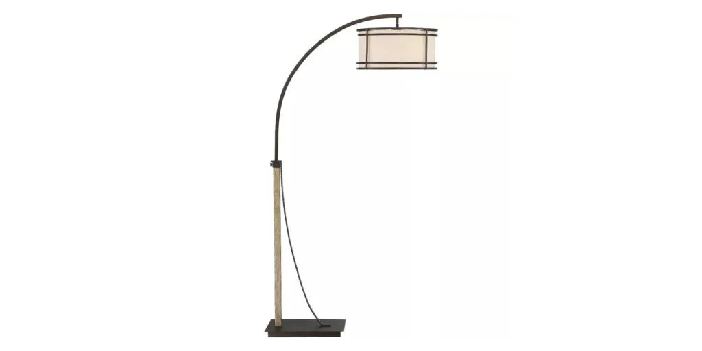 Oil-Rubbed Bronze Gentry Two-Light Downbridge Arc Floor Lamp