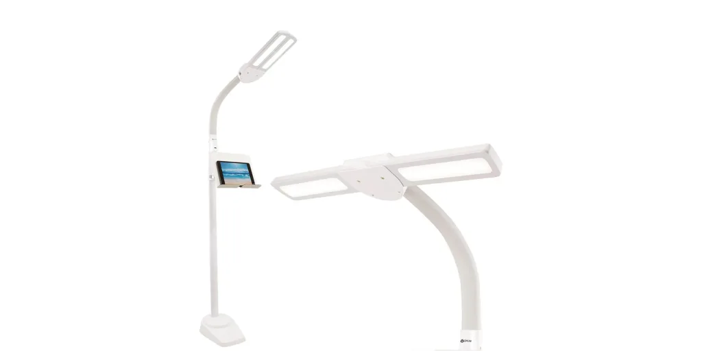 OttLite Dual Shade LED Floor Lamp