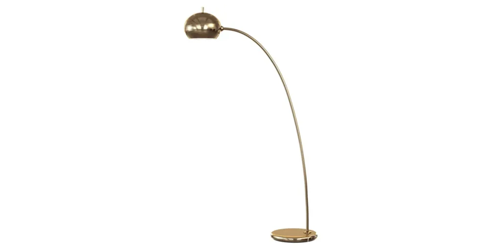 Petite Modern Arc Metal Floor Lamp