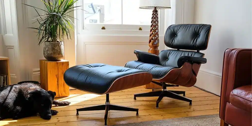 Sohnne Classic Lounge Chair with Ottoman