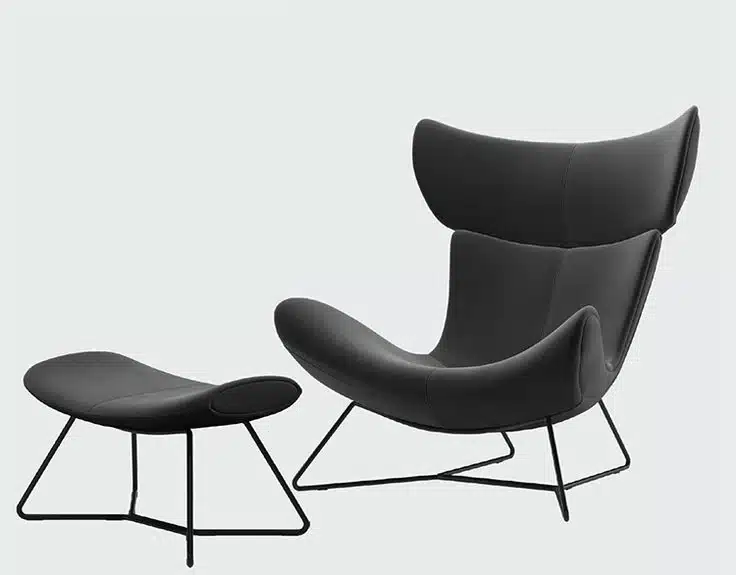 The Imola Lounge Chair with Ottoman