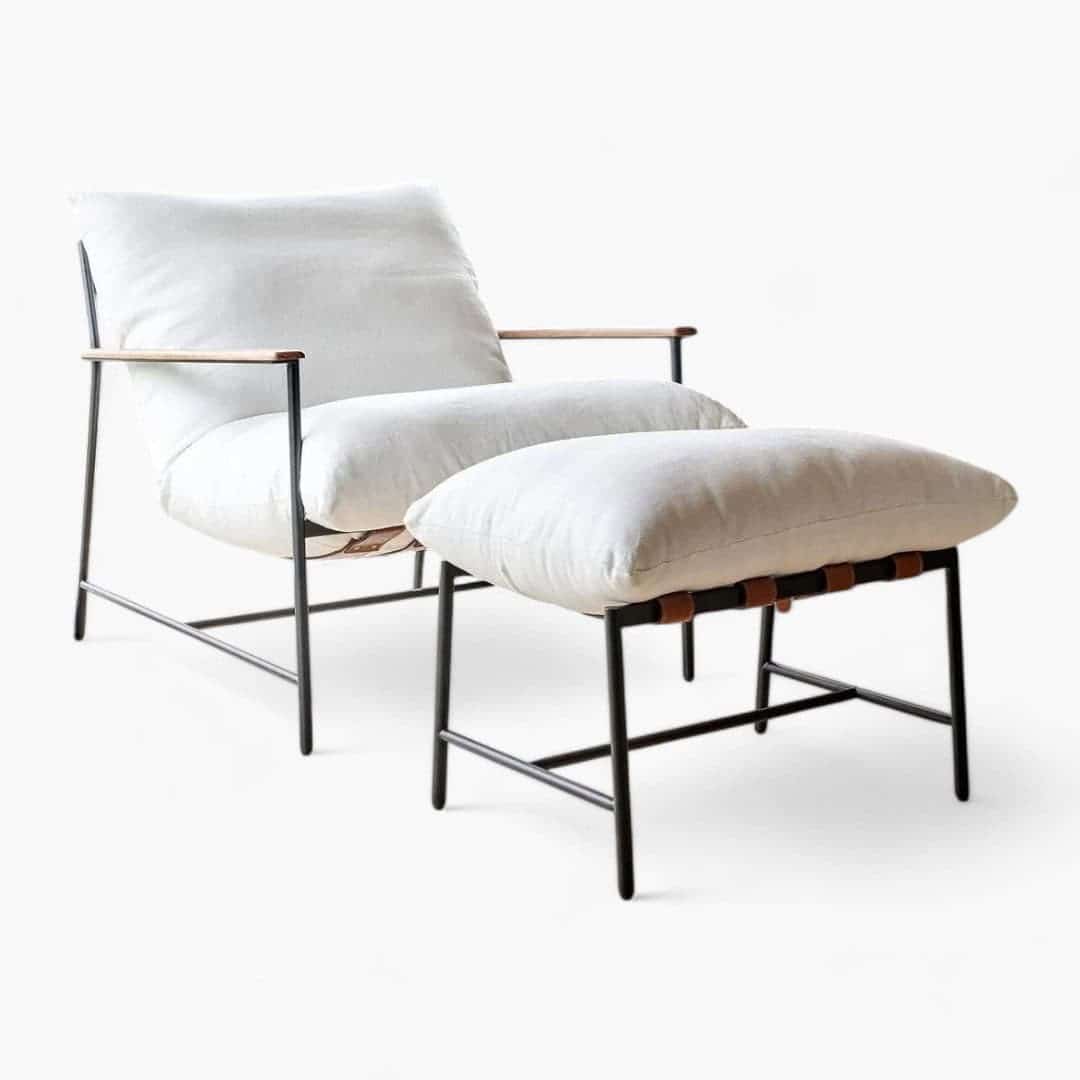 Vail Lounge Chair With Stool Replica 0 1 - Vail Lounge Chair With Stool Replica,  replica