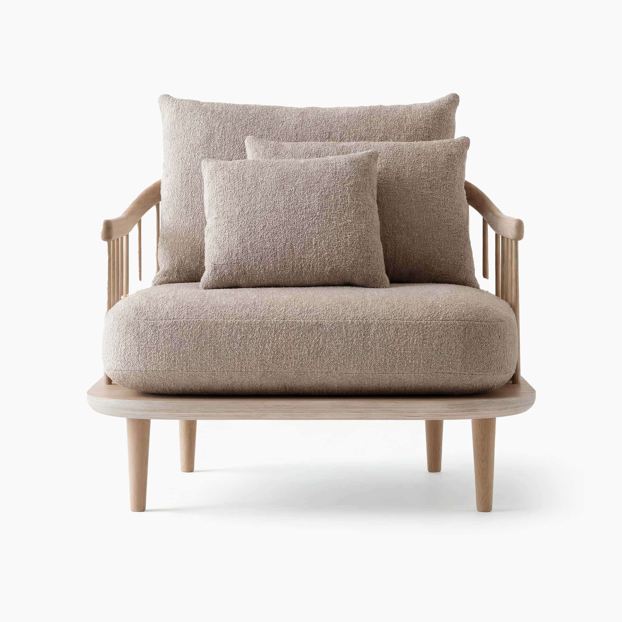 Fly SC1 Lounge Chair - Beige Bouclé (1) - Fly SC1 Lounge Chair