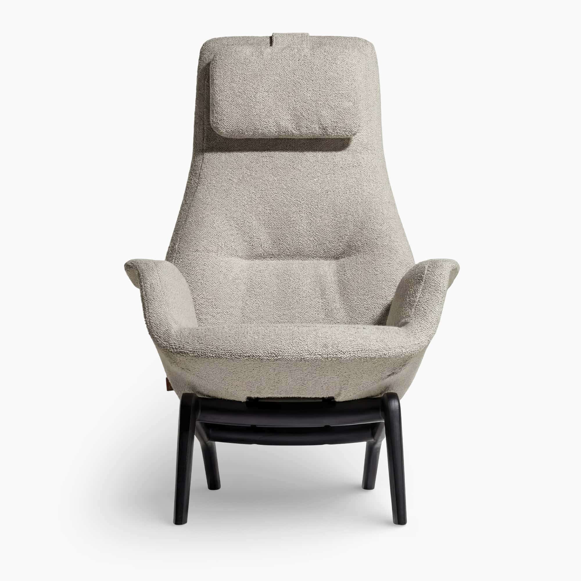 Downtown Lounge Armchair - White Bouclé (1)