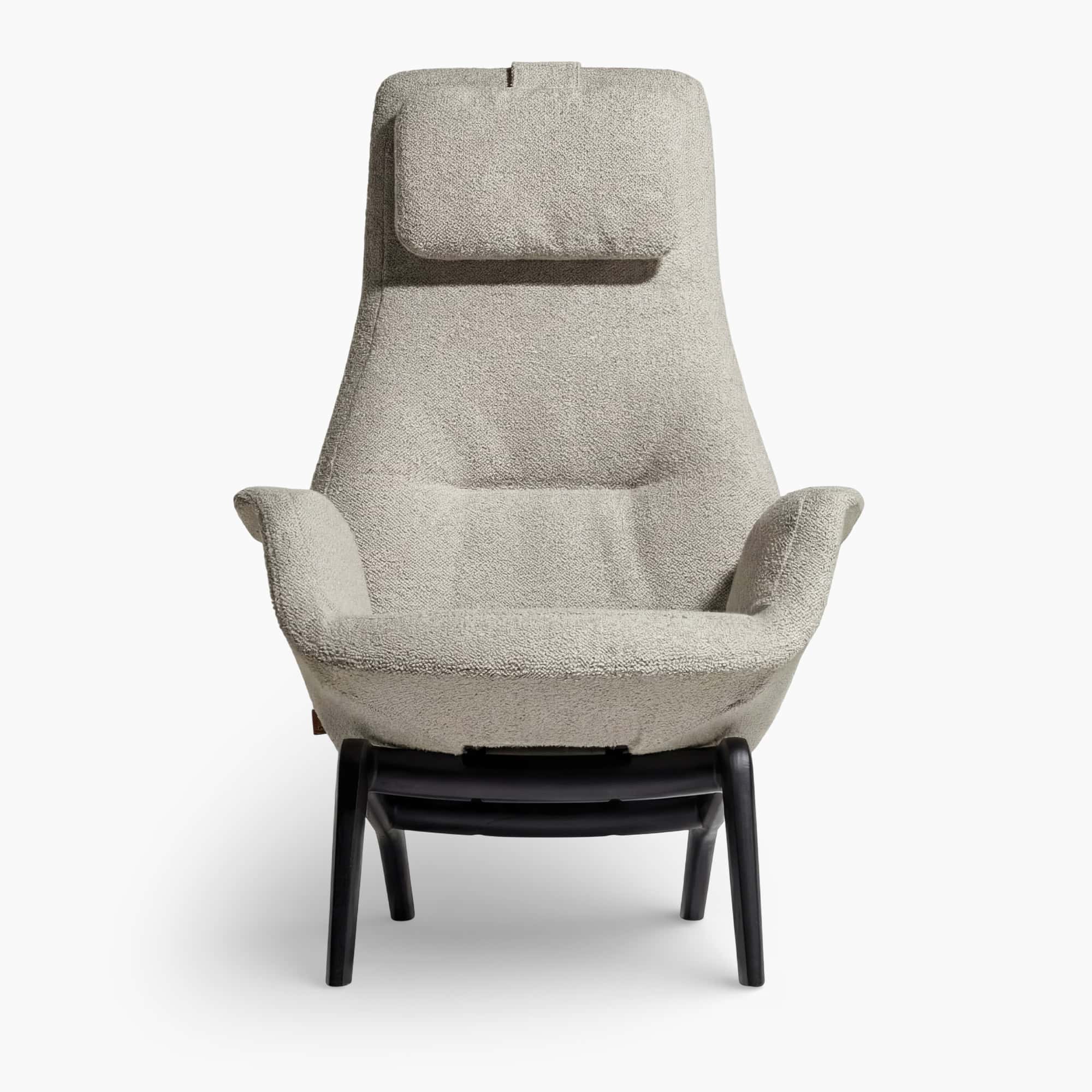 Downtown Lounge Armchair - White Bouclé (1)