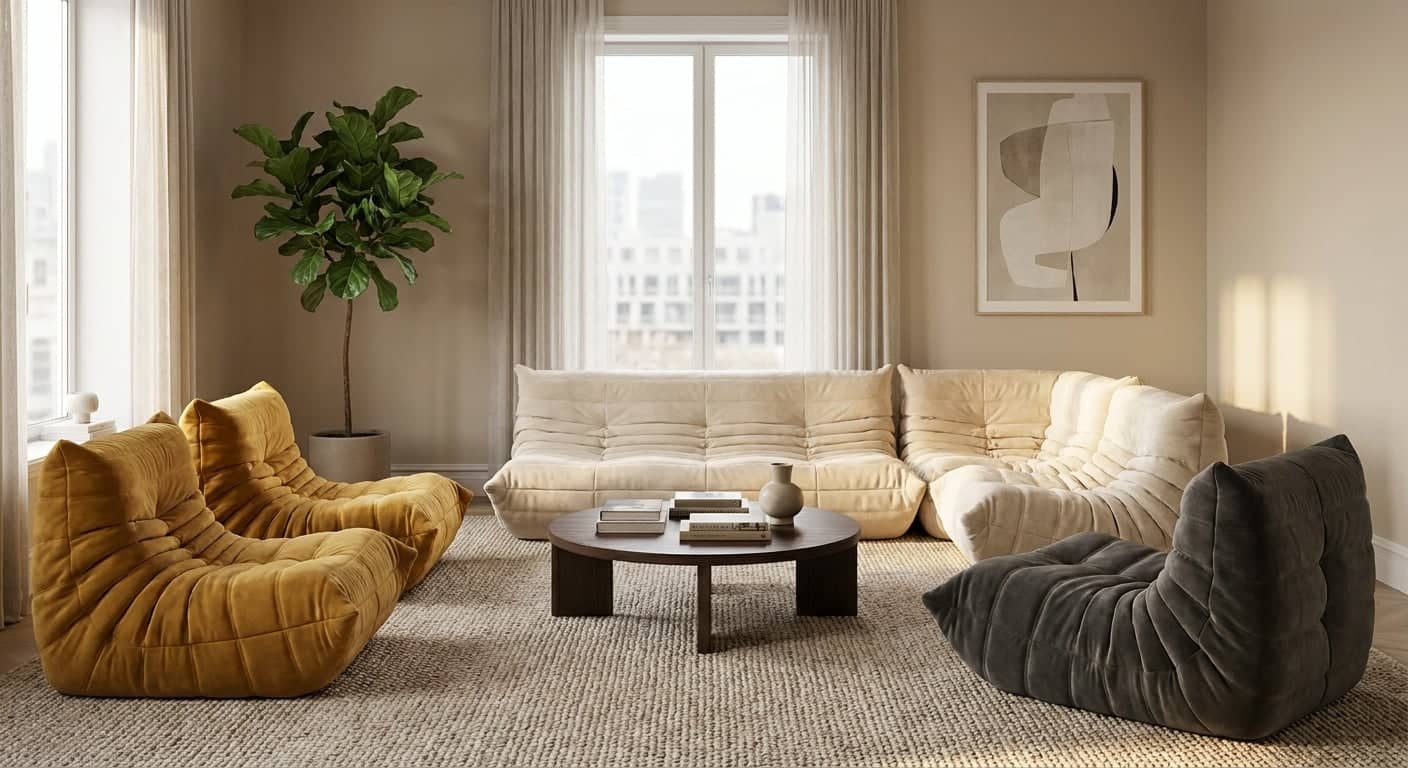 Togo sofa replica: colors, sizes, and pricing