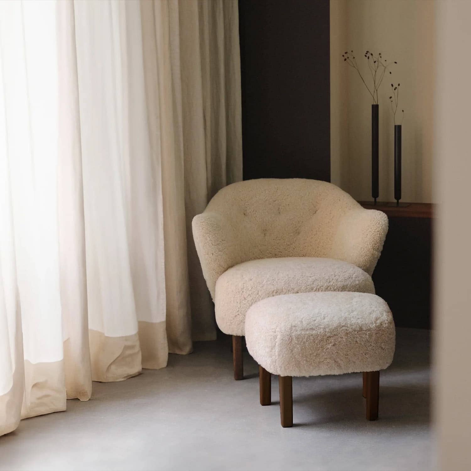 Ingeborg Lounge Chair 11 - Ingeborg Lounge Chair and Ottoman Replica,  minimalist