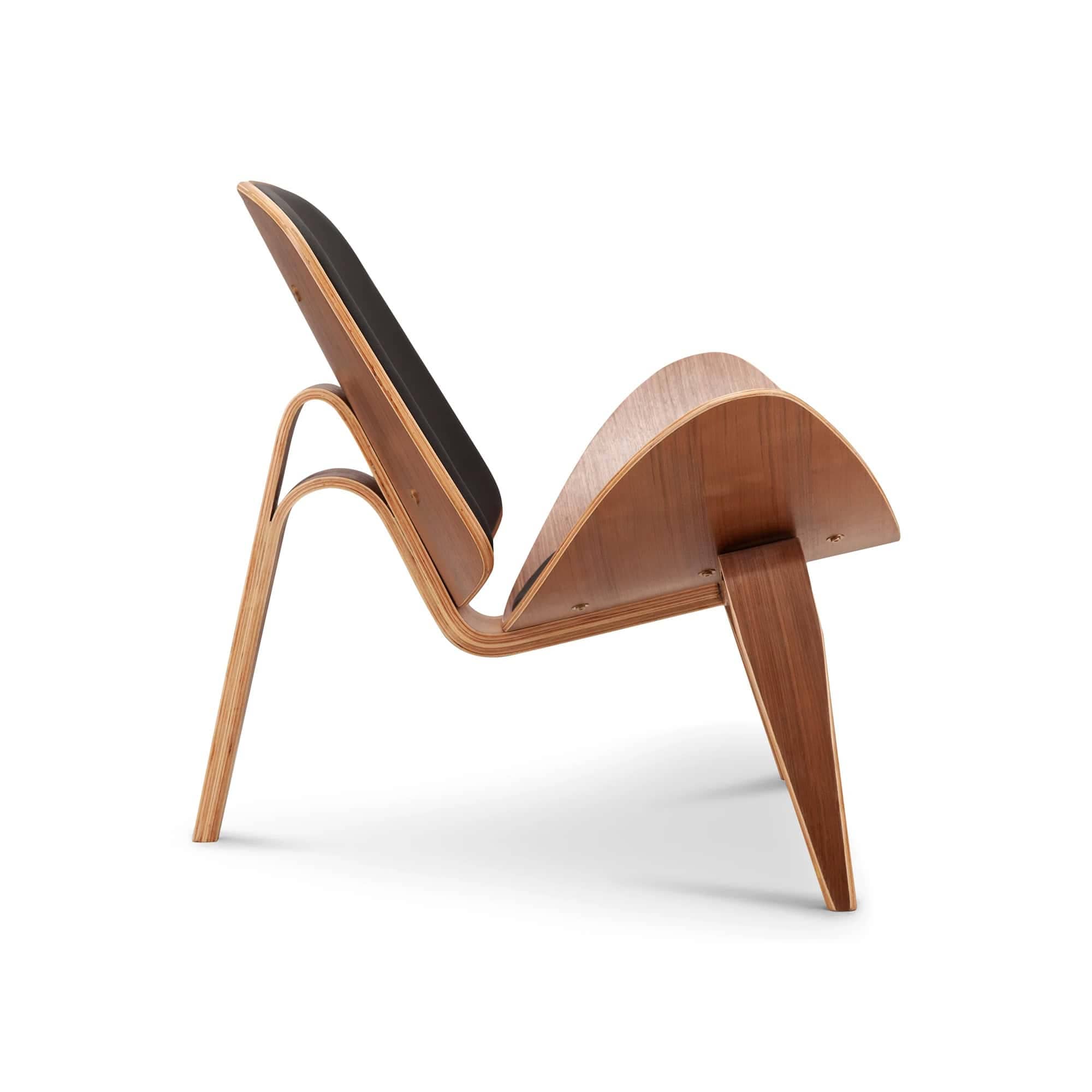 CH07 Chair - Walnut 3 - CH07 Shell Chair, CH07 Shell Chair Replica