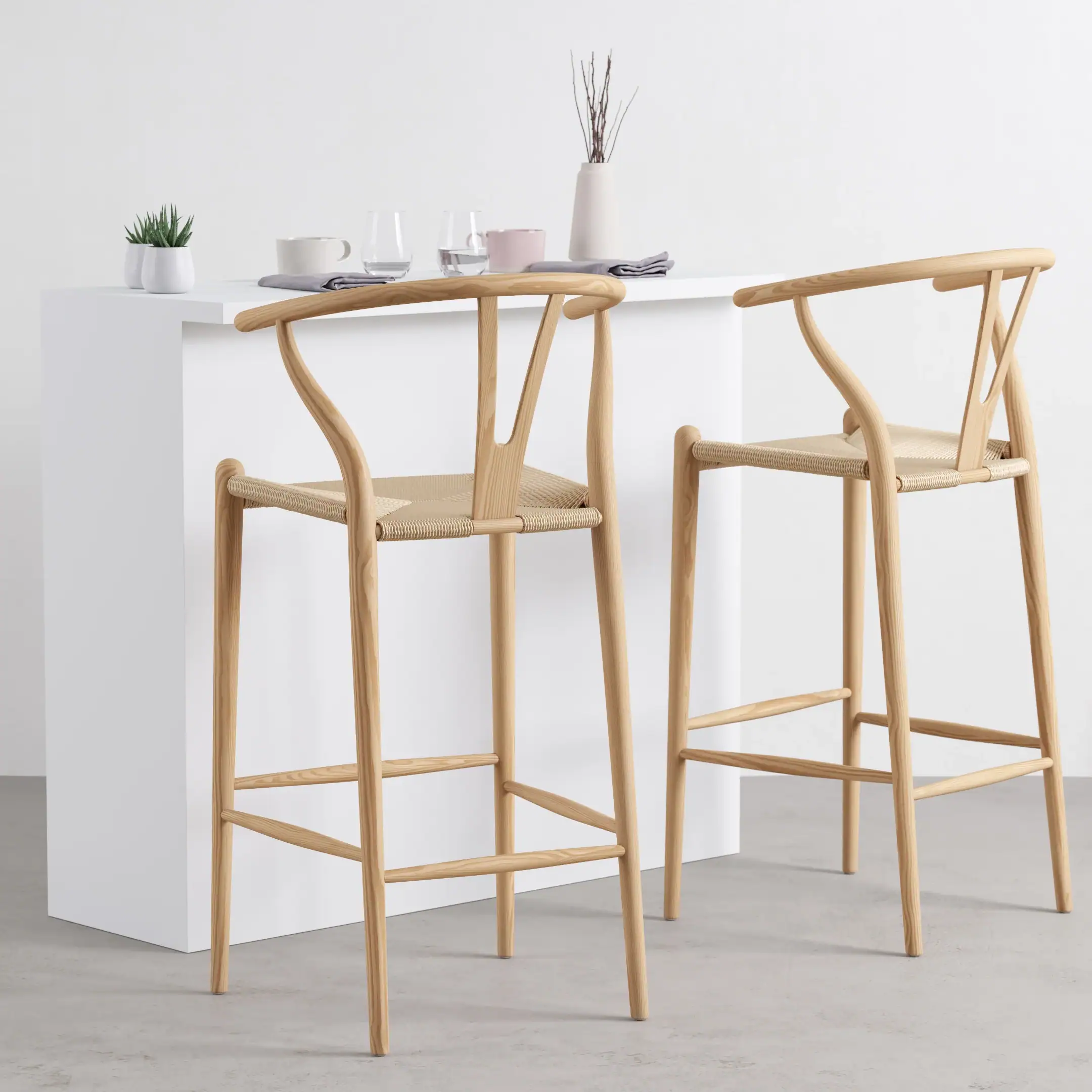 Wishbone Counter Stool 11 - Wishbone Counter Stool
