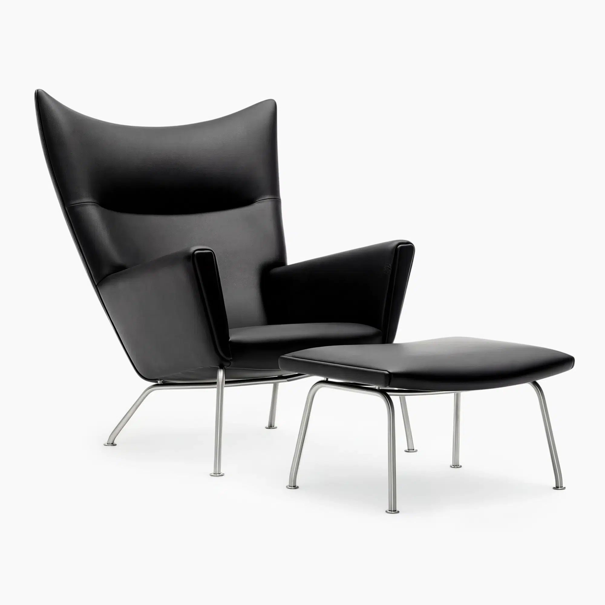 CH445 Wing Chair & Ottoman