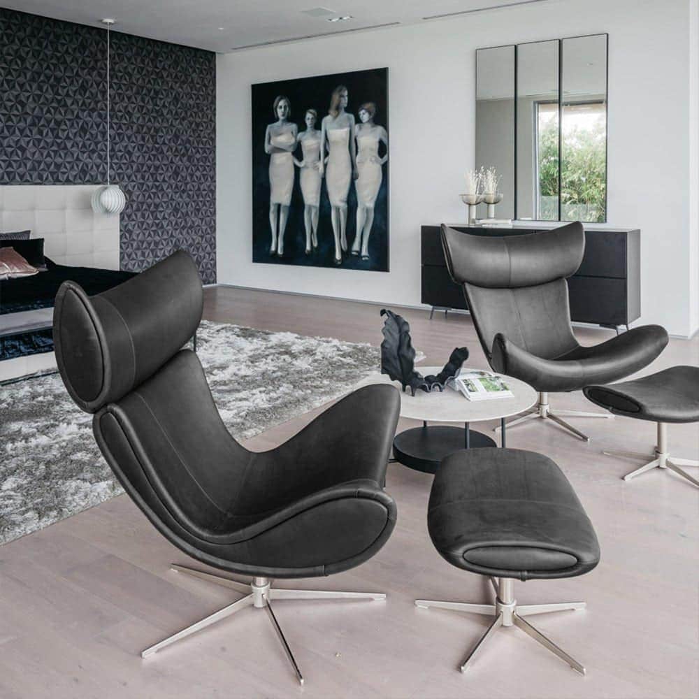 Imola Swivel Armchair & Footstool, view 4