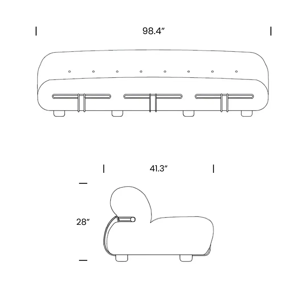 Product dimensions diagram