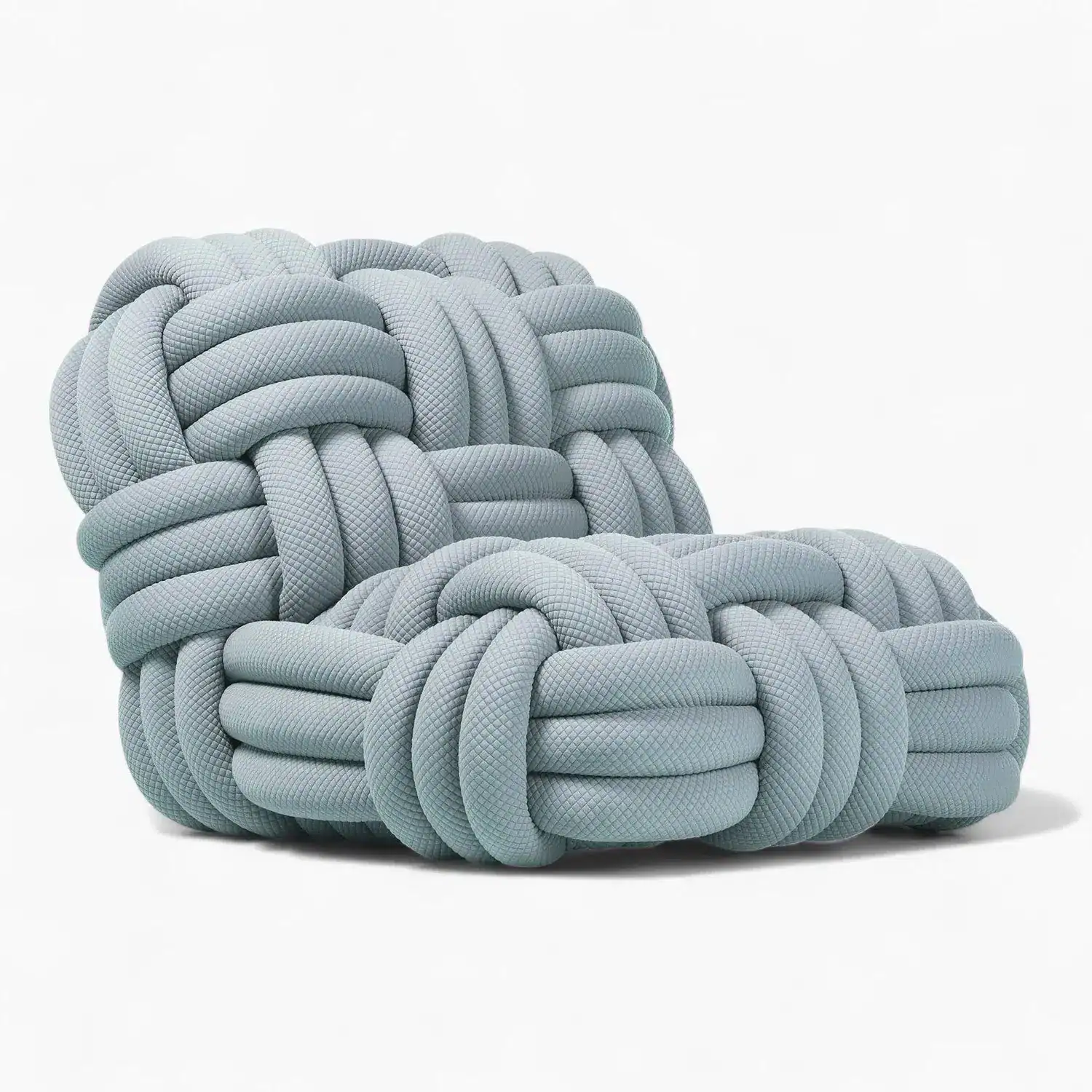 Knitty Lounge Chair Blue 4 - Knitty Lounge Chair