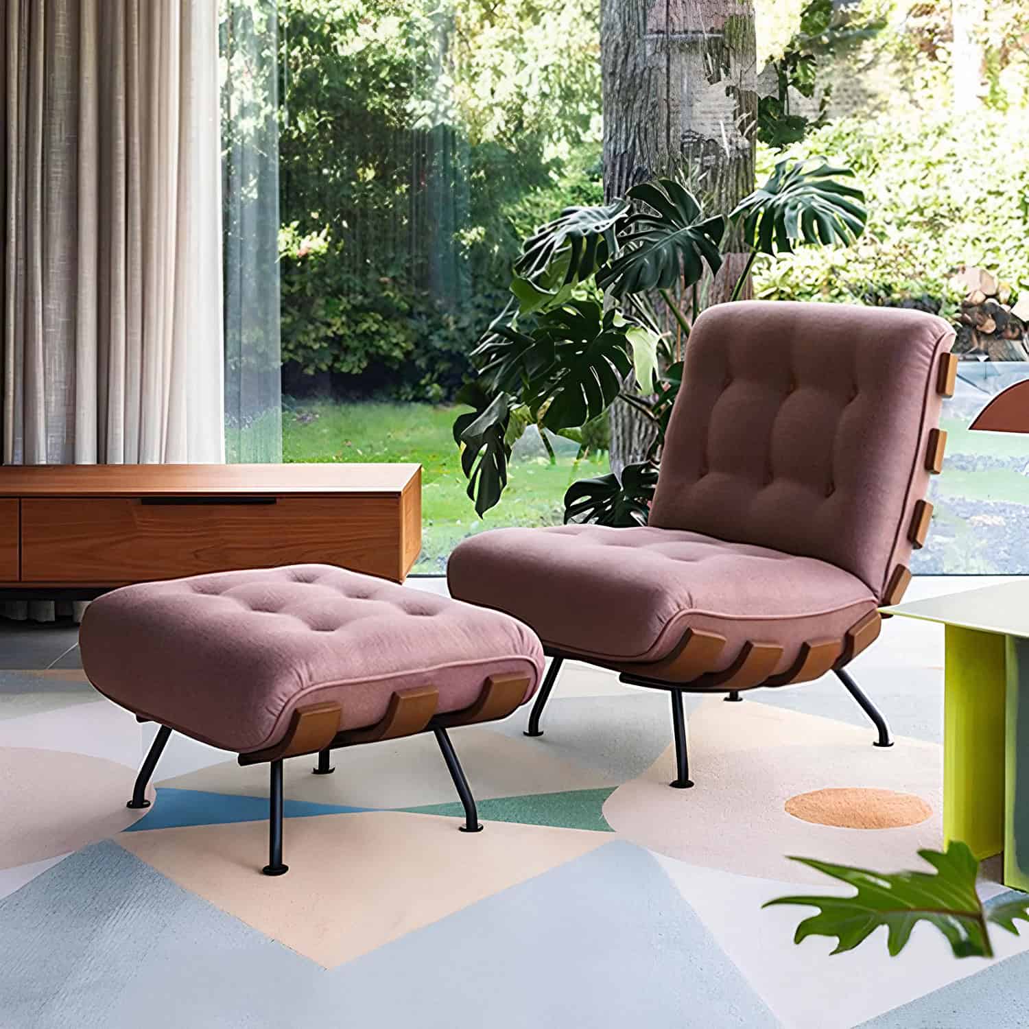 Costela Lounge Chair Coral 1 - Costela