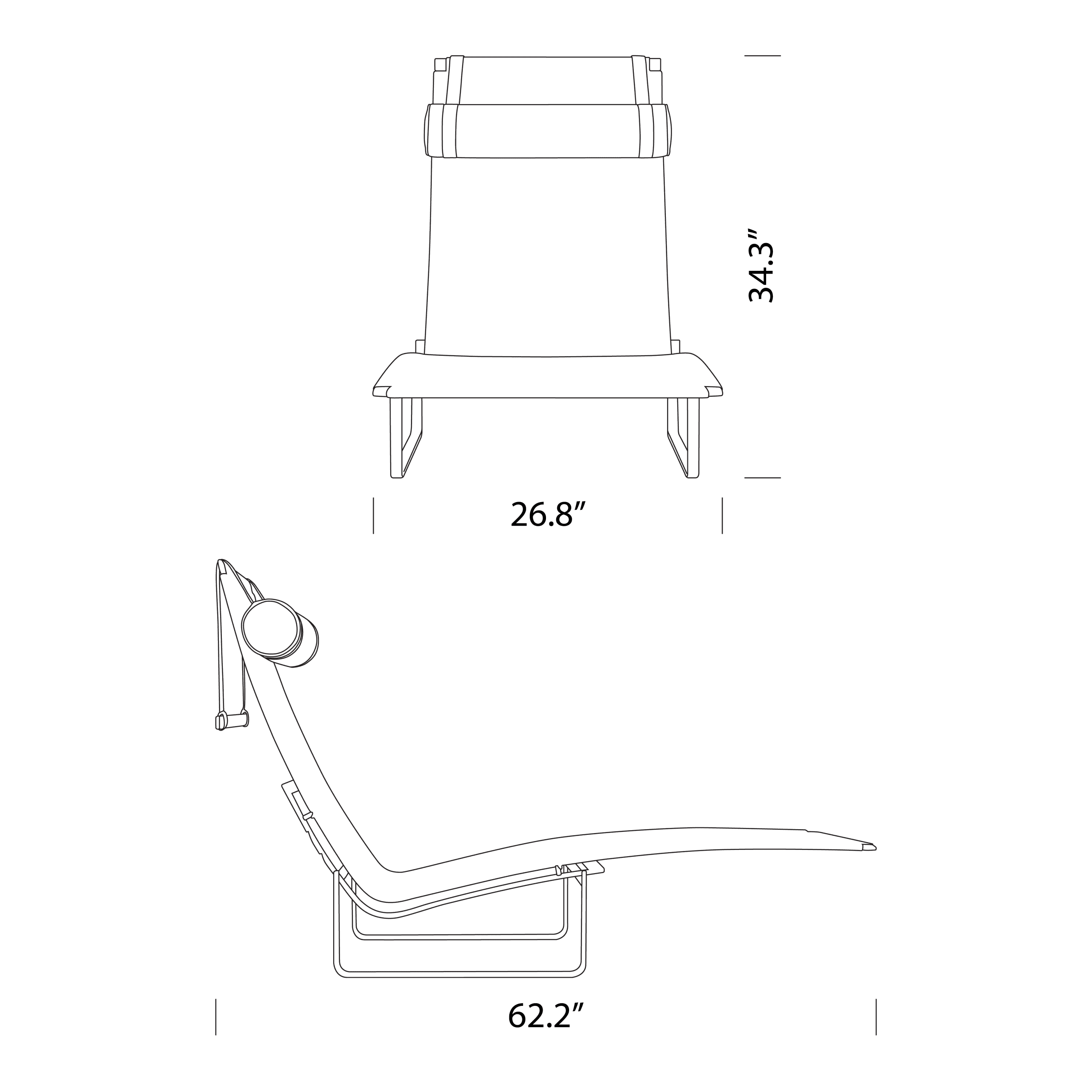 Product dimensions diagram