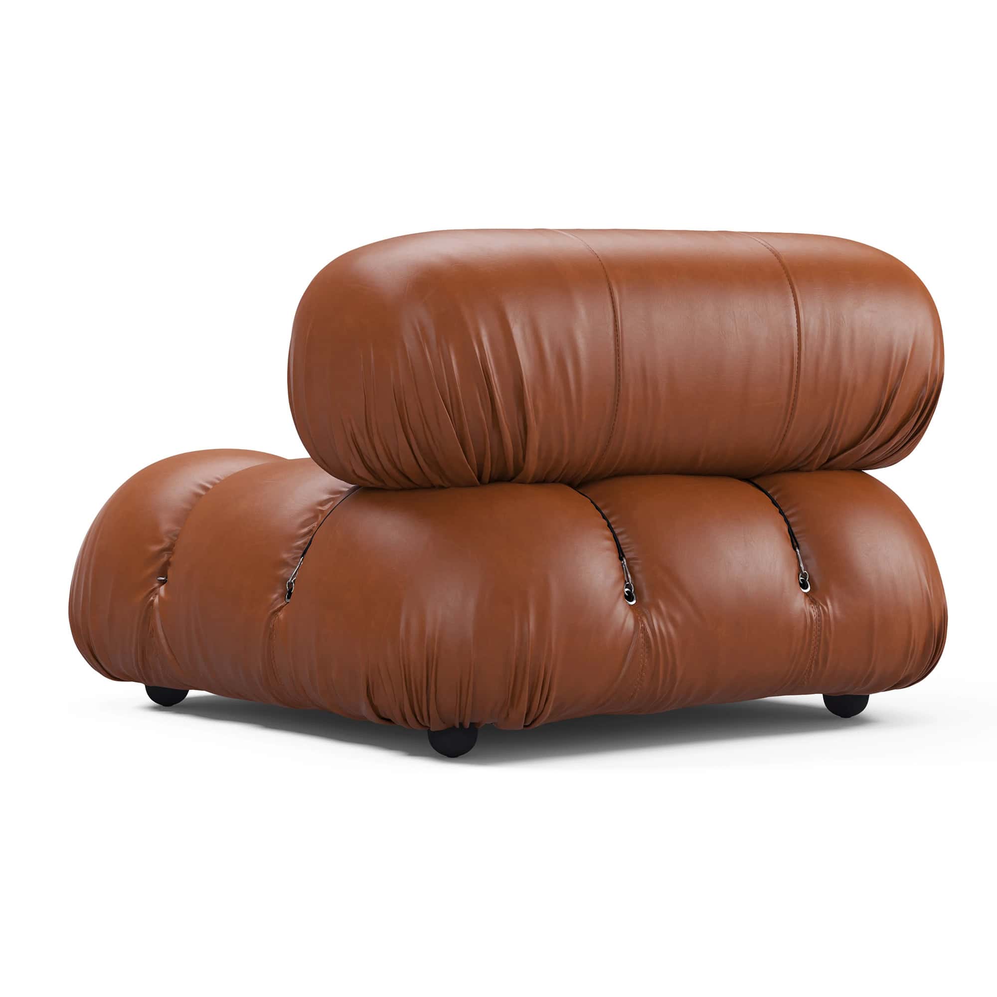Camaleonda Module Armless - Brown Leather 5 - Camaleonda