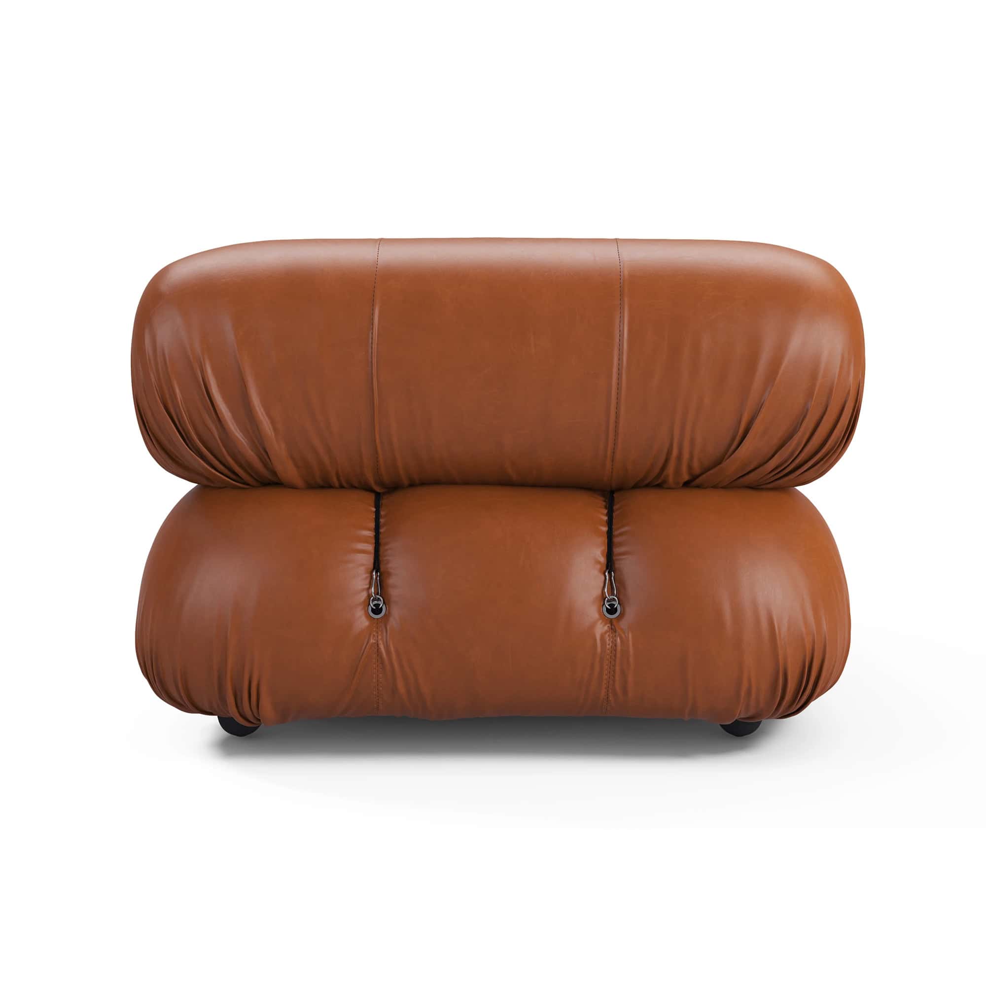 Camaleonda Module Armrest - Brown Leather 6 - Camaleonda