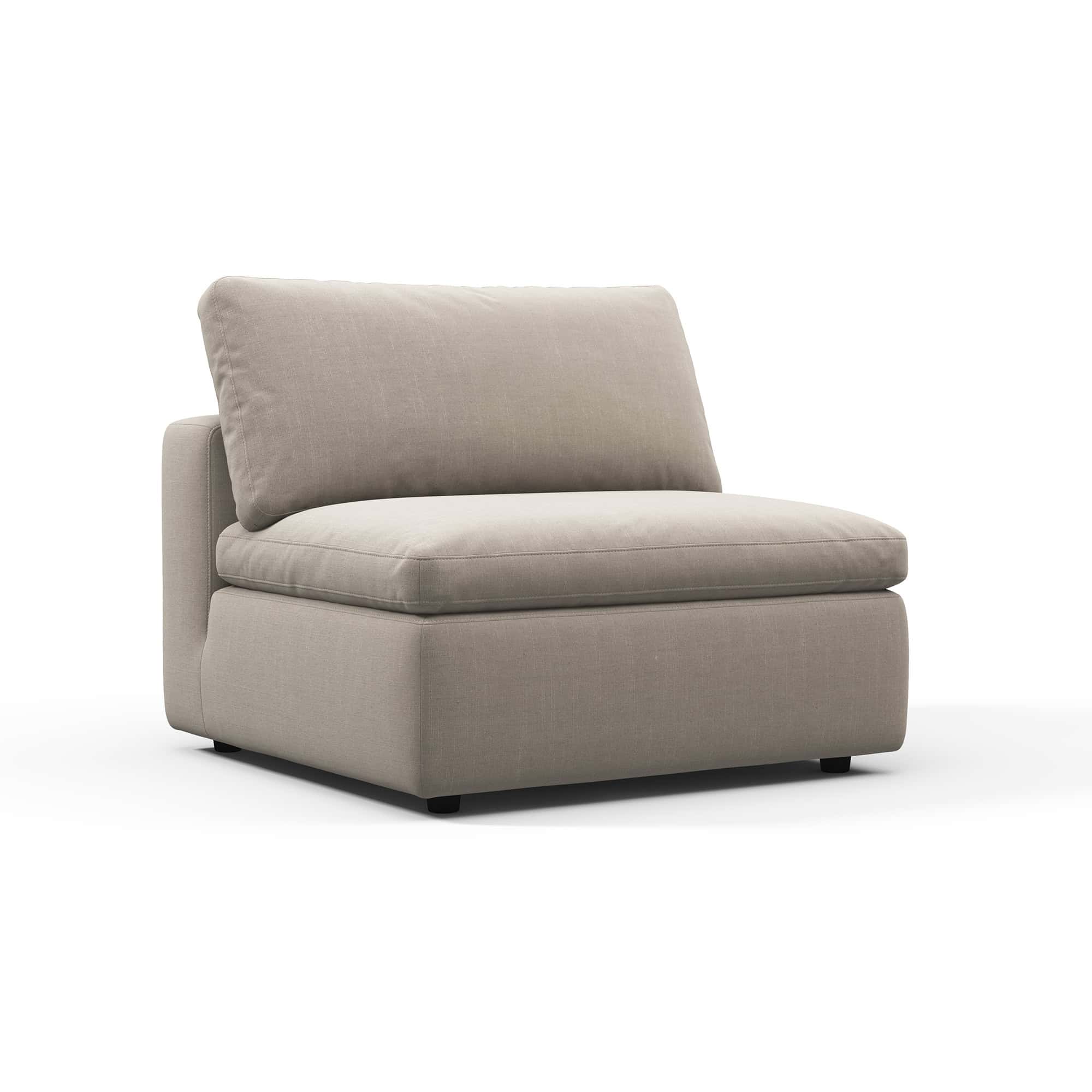 Cloud Sofa - Armless Beige (2)