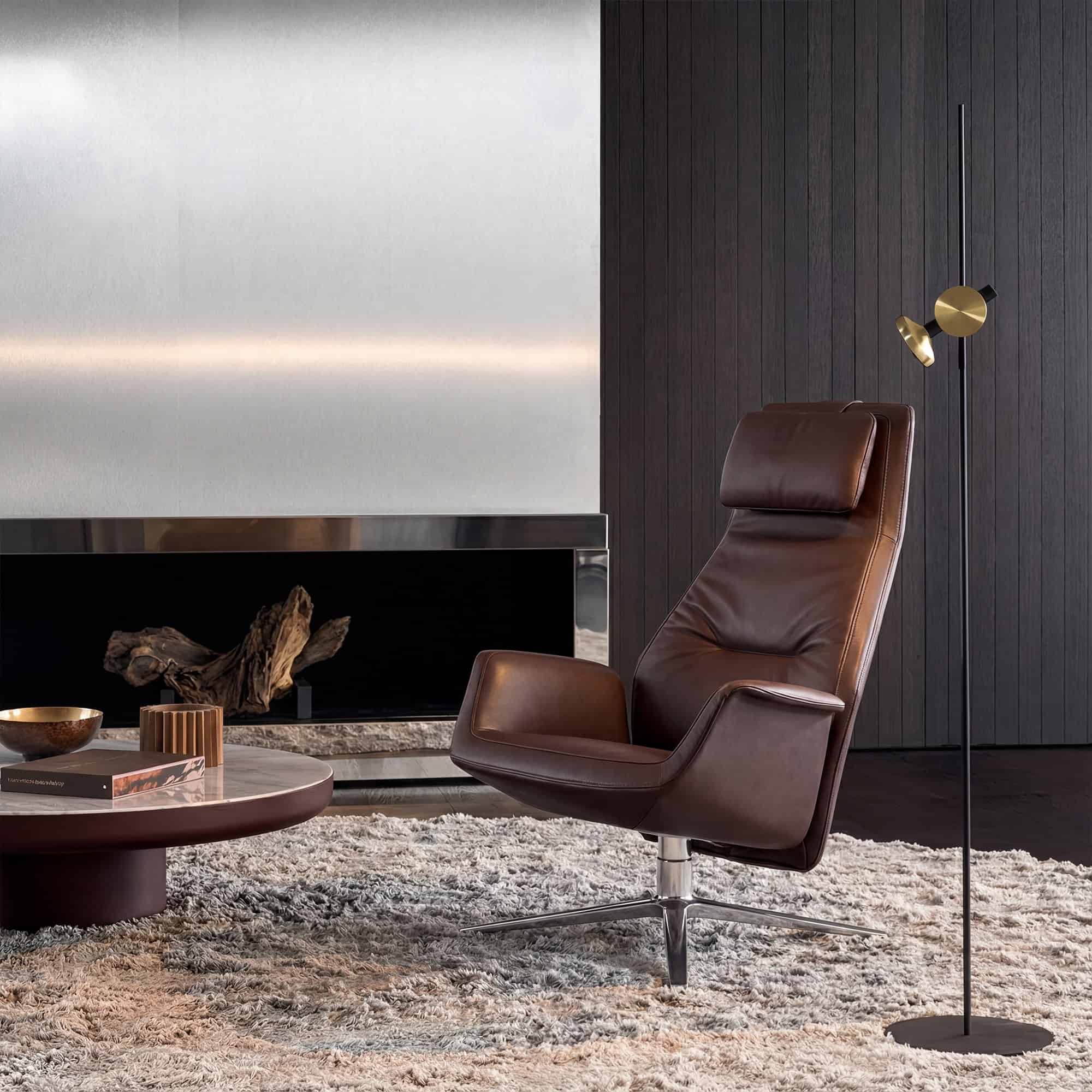 Downtown Swivel Lounge Armchair