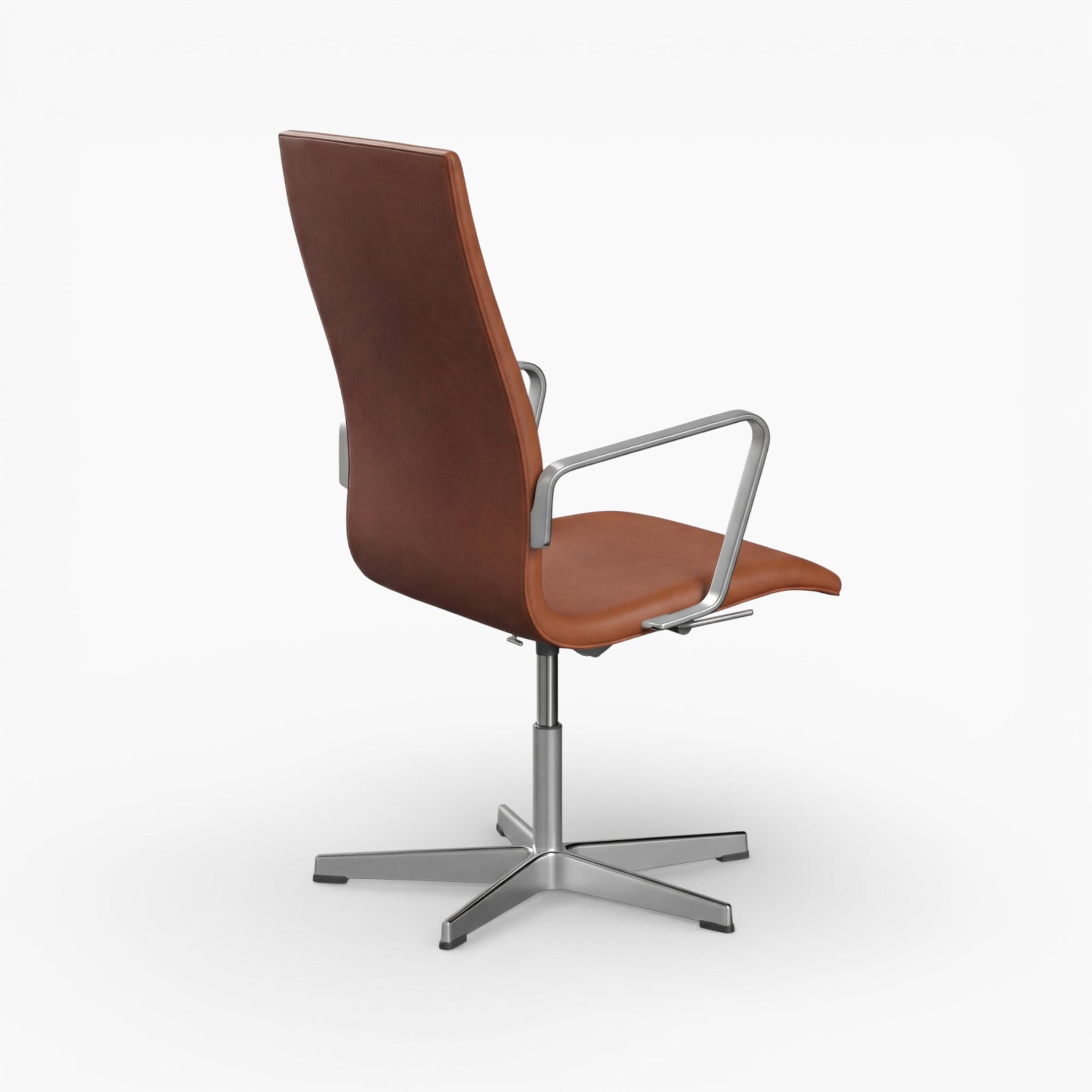 Oxford Chair Brown Leather wbg 3