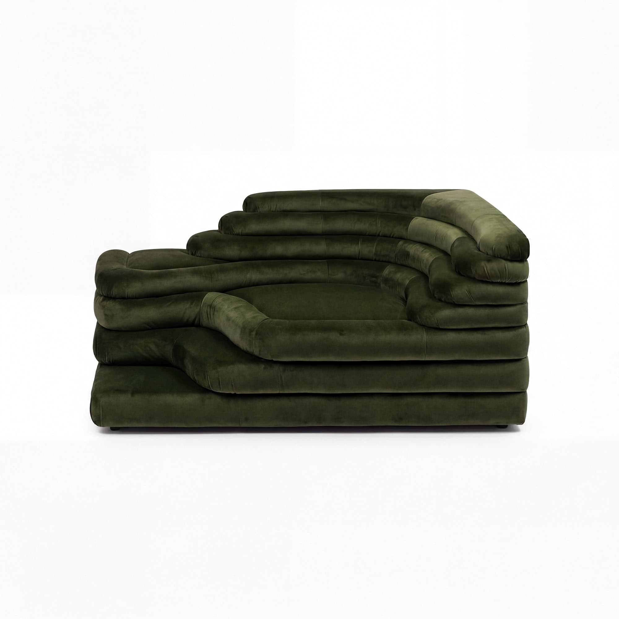 Olive Green Velvet