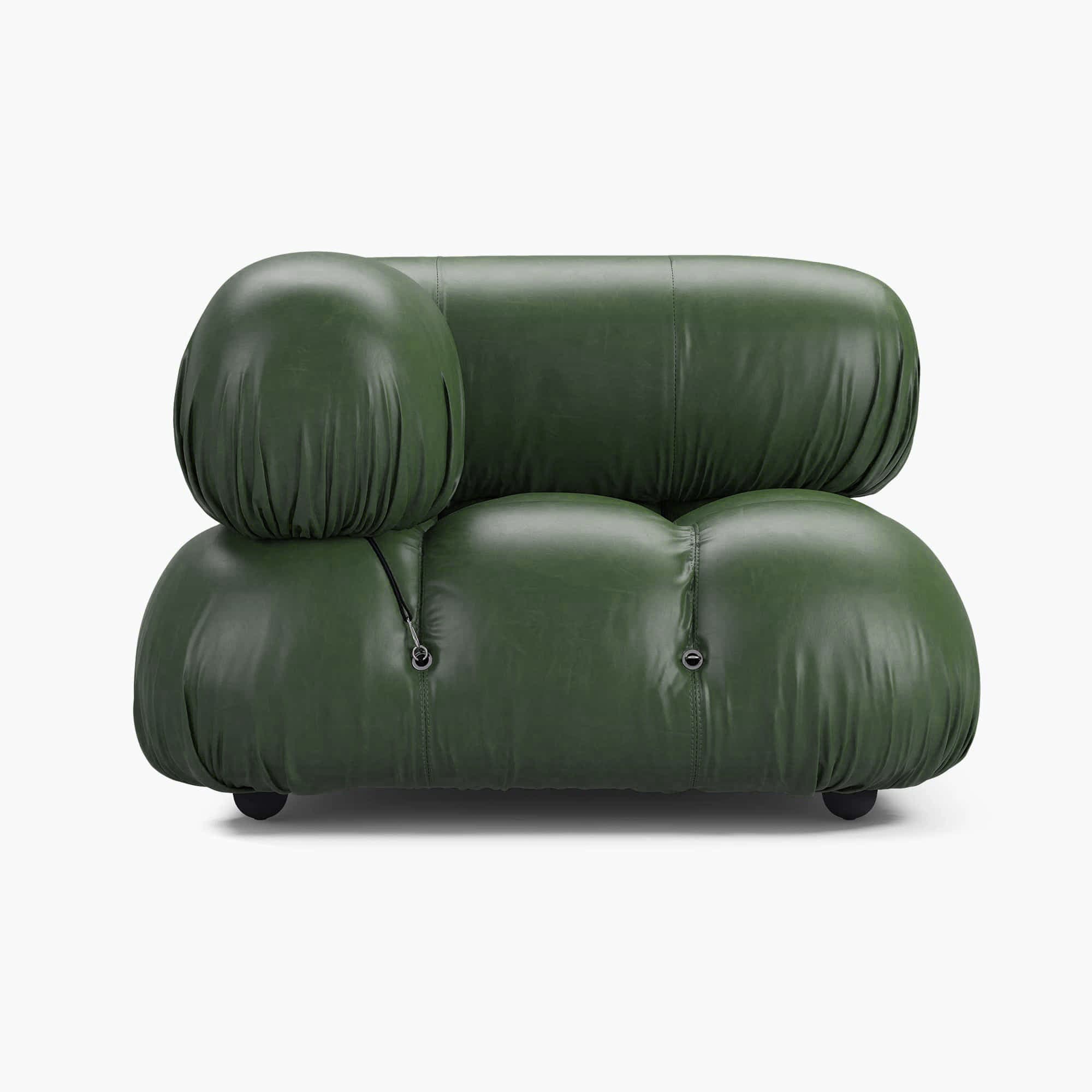 Green Aniline Leather