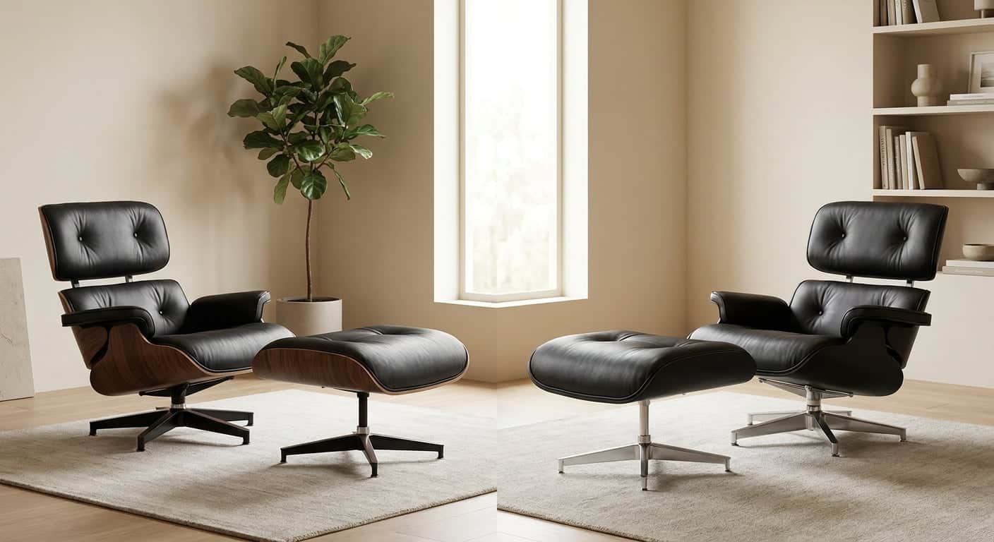 Eames Lounge Chair Base Options: Wood vs Aluminum 2026
