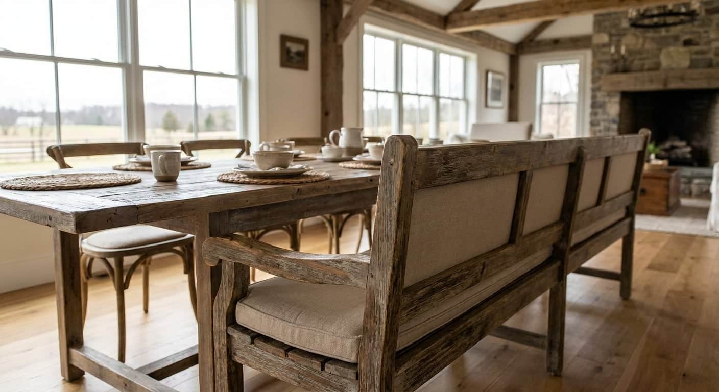 Best Replica Dining Benches for a Farmhouse Table 2026