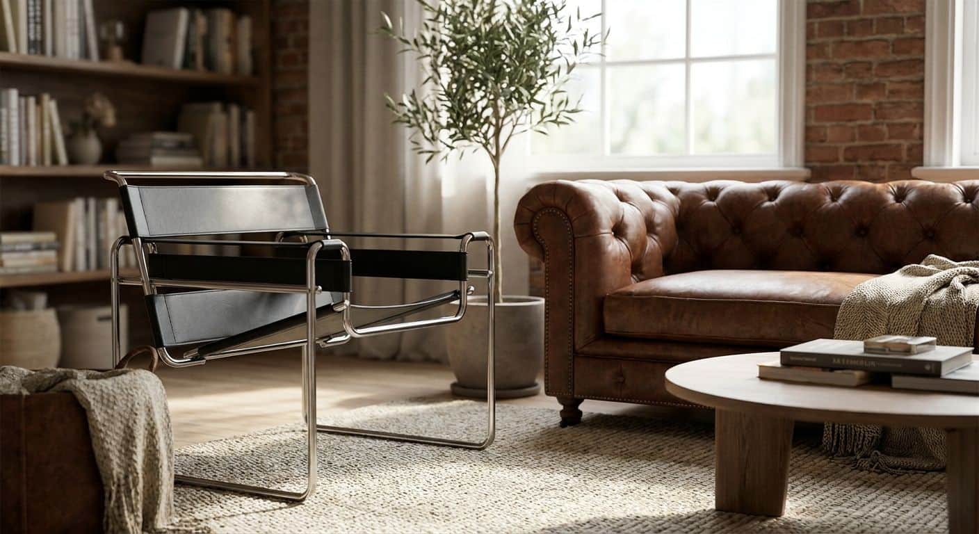 Wassily Chair Styling Leather Sofa: 2026 Pairing Guide