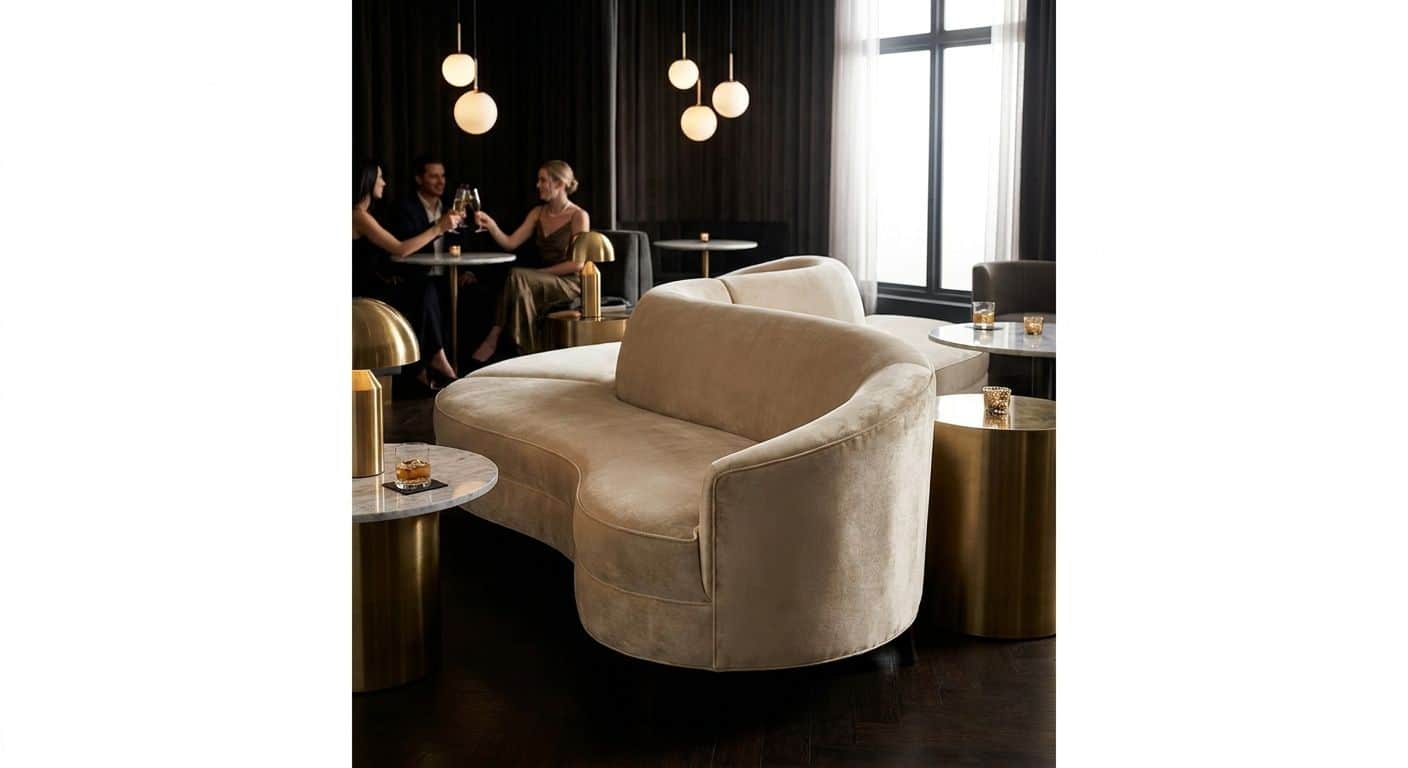 Kagan Serpentine Sofa Replica for a Champagne Bar (2026)