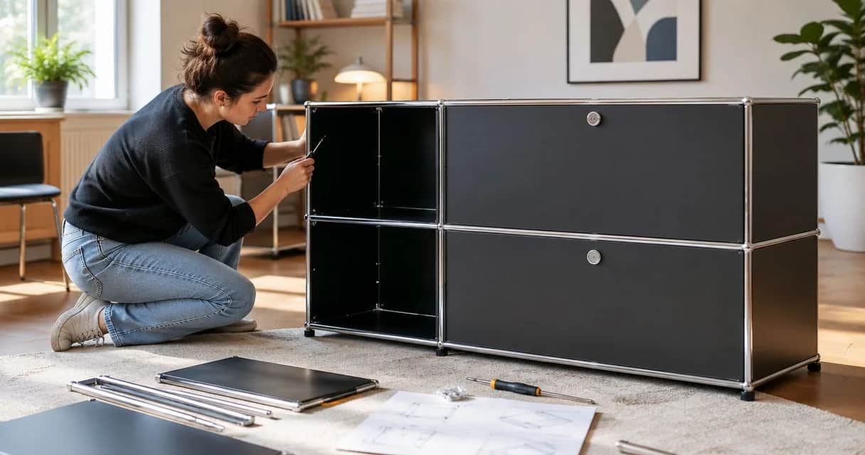 Can you assemble a Haller credenza without professional help?
