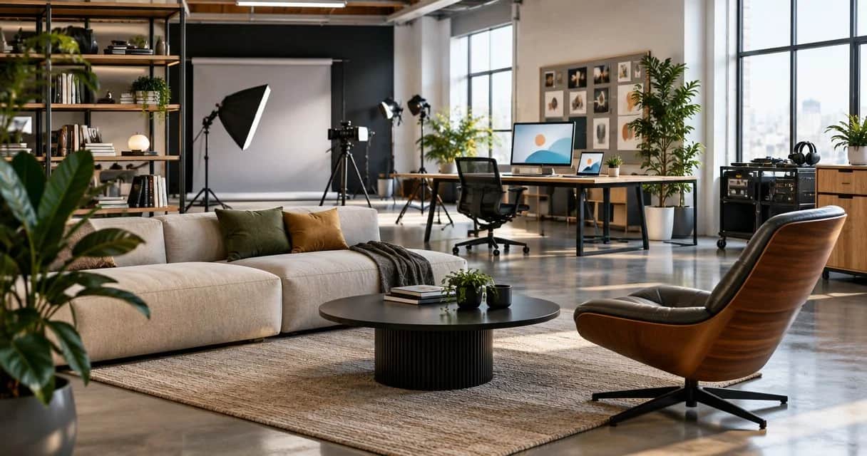 Designer-style furniture for production studios: complete 2026 guide