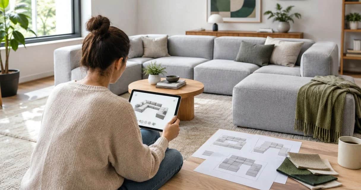 How long does planning a modular sofa layout usually take?