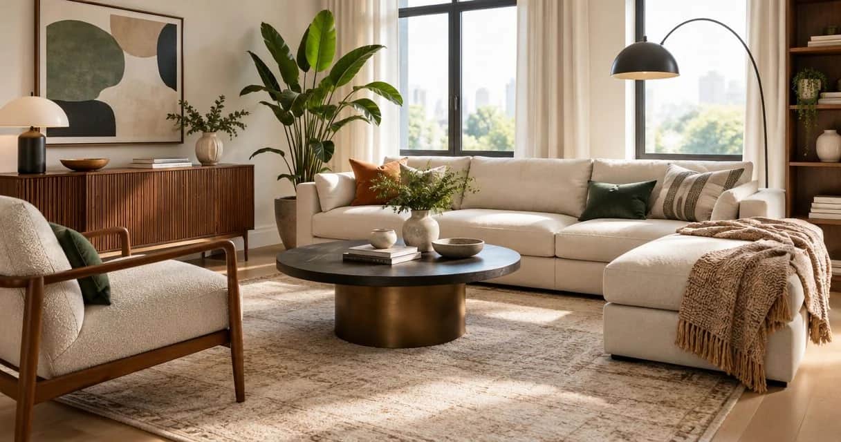 How much does it cost to furnish a living room in designer style?