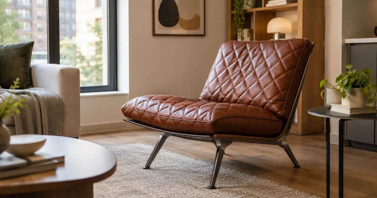Is a quilted leather lounge chair worth it for a small flat?
