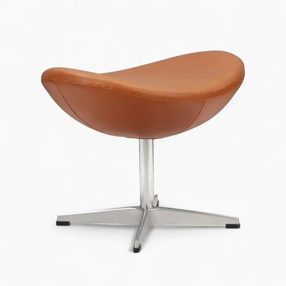 Egg Chair Replica with Stool Sand Brown 9 - Egg Chair, Fritz Hansen Egg Chair