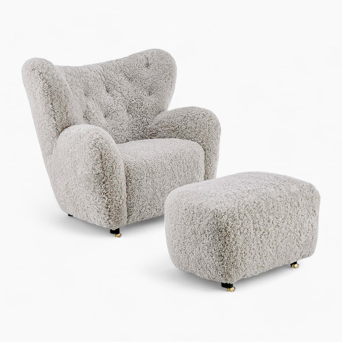 Tired Man Lounge Chair & Footstool