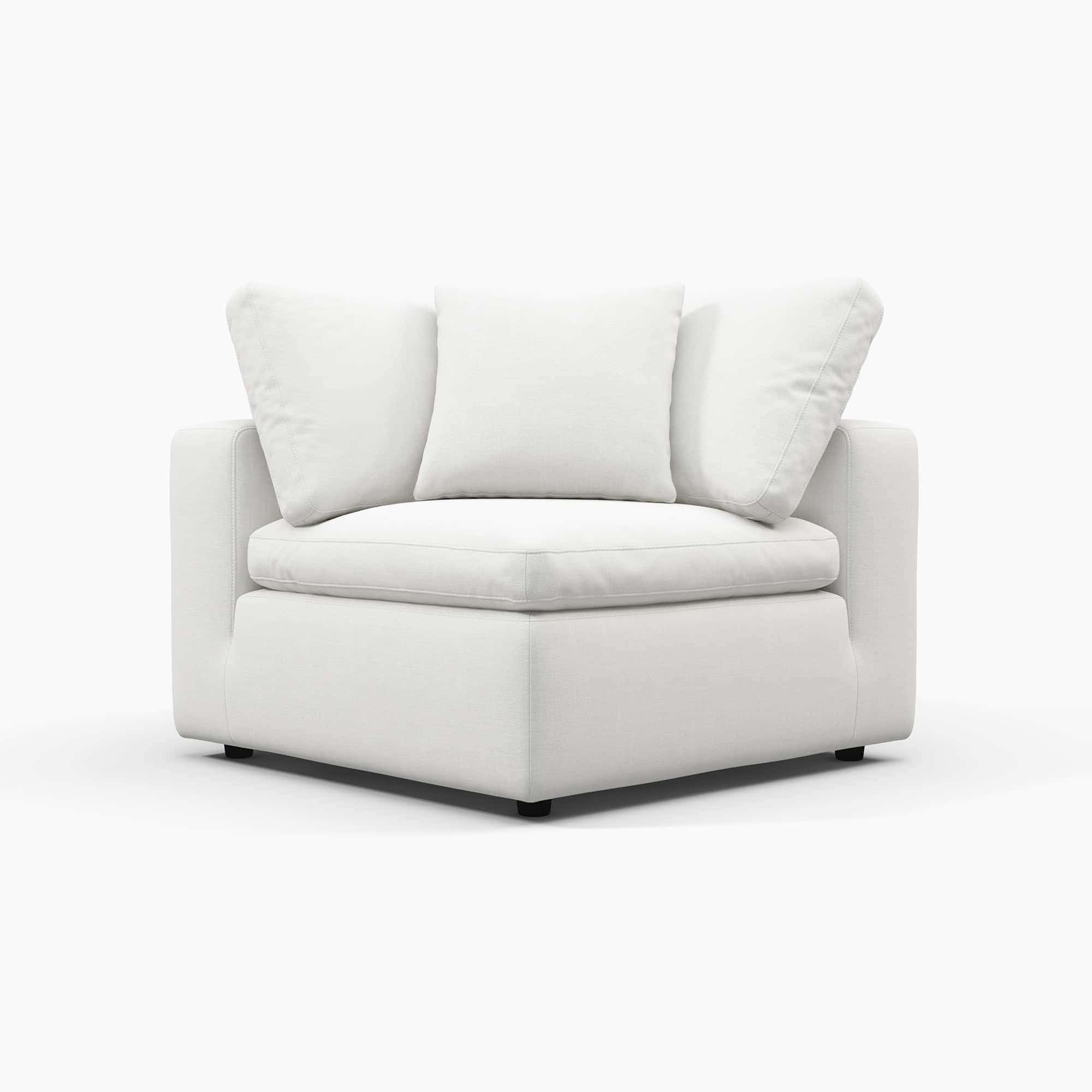 Cloud Sofa - Corner White (1) - Cloud Couch Armrest