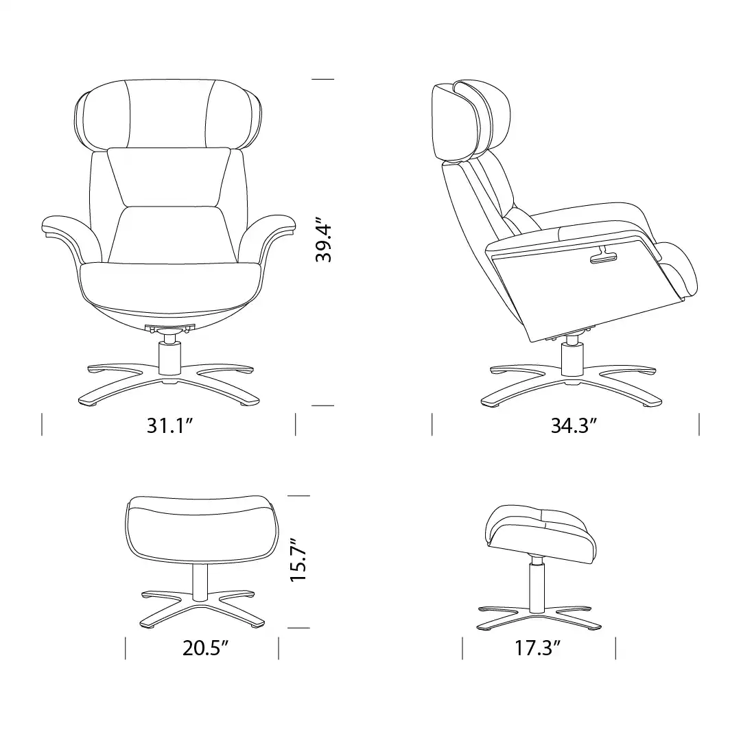 Product dimensions diagram