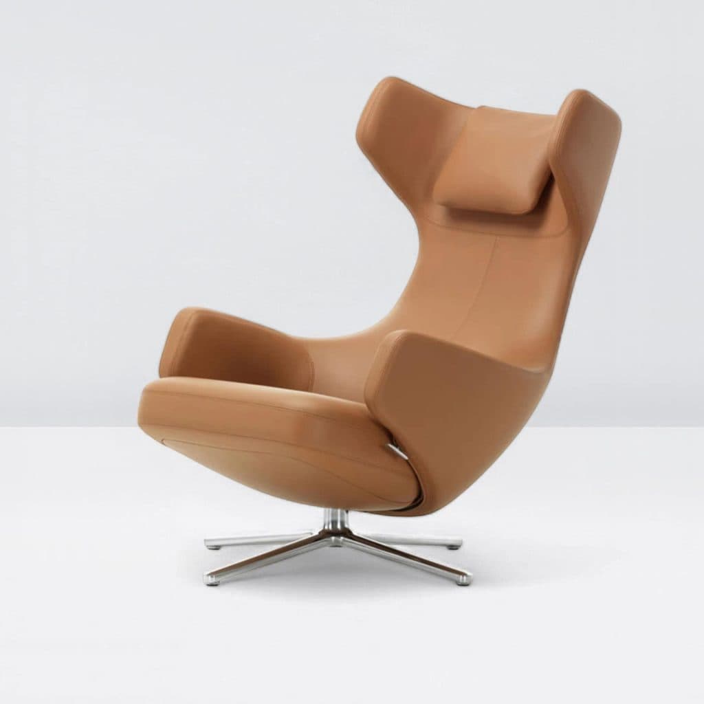 Grand Repos Lounge Chair with Ottoman, Remastered